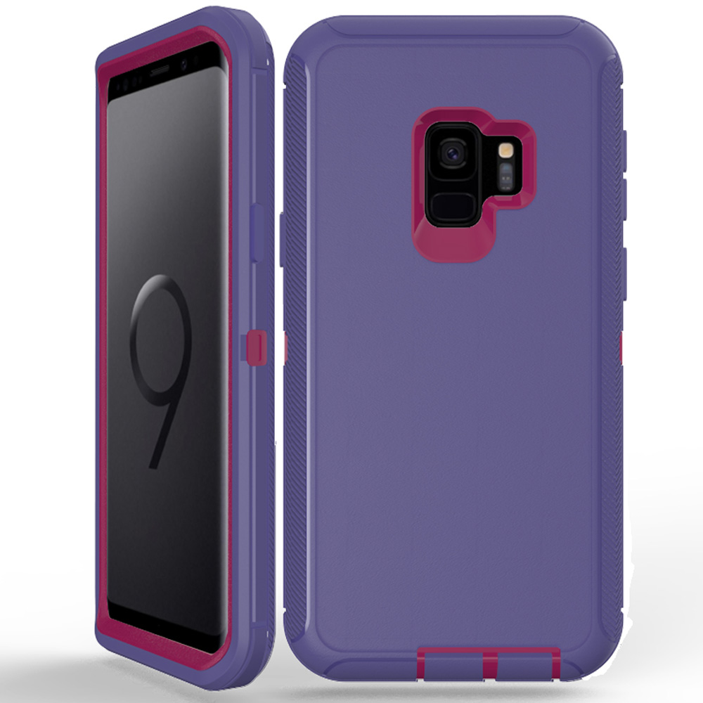 Galaxy S9 Armor Robot Case (Purple Hot Pink)